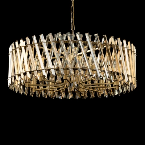 Подвесная люстра Citilux Ингвар CL334293 (220V, хрусталь, на цепи, круглые)