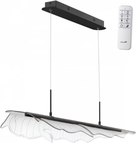 Подвесной светильник Novotech Foglio 359323 черный диммируемый, с ПДУ IP20 LED 36W 220V (на проводе)