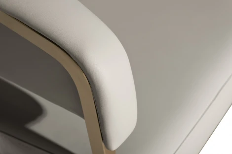 76AR-65200 Стул экокожа св.серый/матовое золото 59,5*54*79см Garda Decor