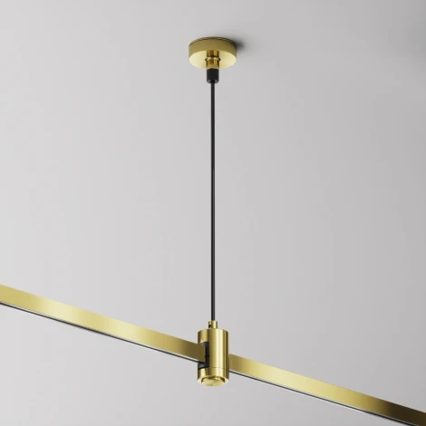 Подвес тросовый Hang с вводом питания Flarity латунь Maytoni Accessories for tracks Flarity TRA157SW-B1-BS (24V)