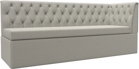 Диван кухонный Маркиз с углом справа (Бежевый/Рогожка) Лига Диванов арт.122440