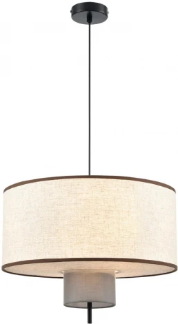 Подвесной светильник Lumion Sorento 8282/4 черный/бежевый/коричневый, металл/текстиль/стекло Е14 4*40W 220V (на проводе, круглые)