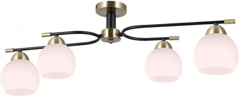Потолочная люстра на штанге ILLUMICO IL0638-4CSQ-24 AB BK LIBRA (220V)
