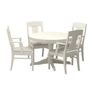 ИНГАТОРП / ИНГАТОРП Стол и 4 стула, белый