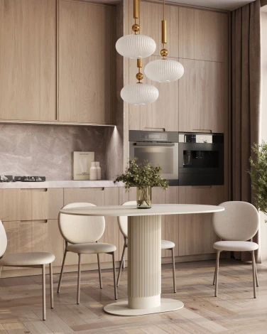 Стул обеденный Pip бежевый кремовые ножки NP Stool Group арт.УТ000039728