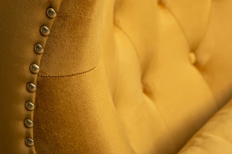 Кресло Garda Decor RIMINI-Colt022 (Черный/Горчичный)