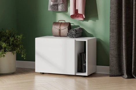 Тумба Арника со створкой Страйк, белый