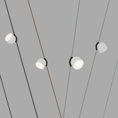 Трековый светильник низкоковольтный для ременной системы LED с голосовым управлением 48V Denkirs Belty Spot DK5642-WH+BK (Умный дом) (умный дом - Smart Life)