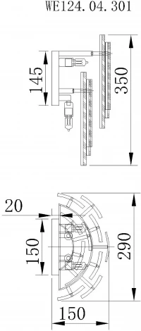 Каскадное бра Wertmark Agati WE124.04.301 (220V)