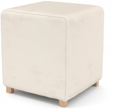 Пуф Arsko Мозли 1 молочный велюр