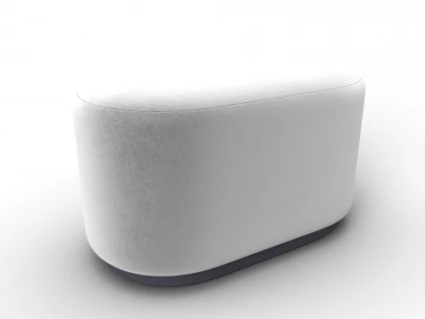 Пуф 007 (ДСП,Фанера/Пластик/Велюр/Молочный) Лига Диванов 132377