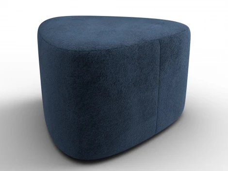 Пуф 004 (ДСП,Фанера/Пластик/Велюр/Синий) Лига Диванов 132364