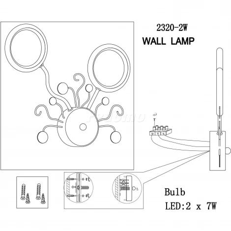 Настенный светильник Favourite Dominium 2320-2W