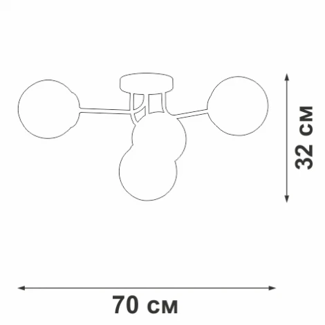 Потолочная люстра V3999-8/4PL Vitaluce (220V, шар)