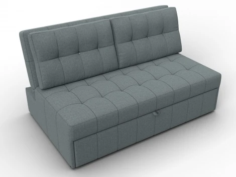 Диван прямой Лига-107 (140) (ЛДСП,Брус,Фанера,Рогожка/Серый) Лига Диванов 134903