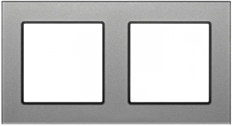 Рамка стеклянная FRM-GLARE-GS-2-GR (Arlight) 043798
