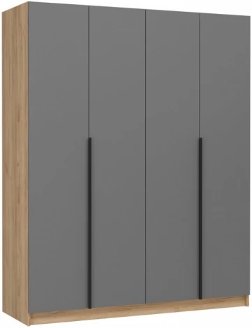 Шкаф Широн 1600 (Широн 1600 графит серый / дуб крафт золото) Woodville арт.586597