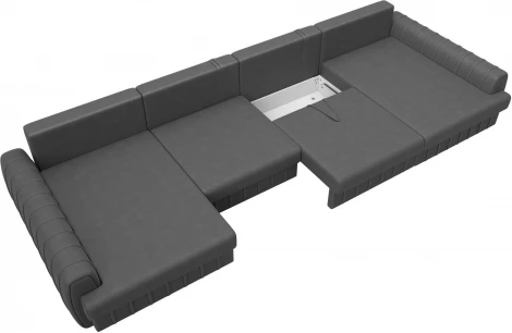 Диван П-образный Лига-057 НПБ Лонг Лига Диванов (Замша) арт.129343