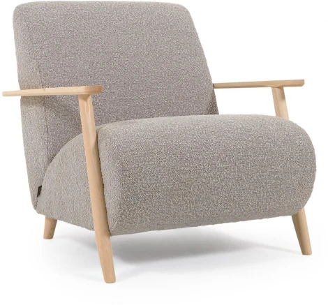 Кресло La Forma (ex Julia Grup) Meghan (Серый/ Ясень,Сосна,Дерево,Пена,Пенополиуретан)