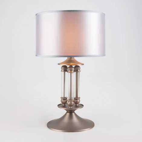 Интерьерная настольная лампа Eurosvet Adagio 01045/1 сатин-никель (220V, выключатель)