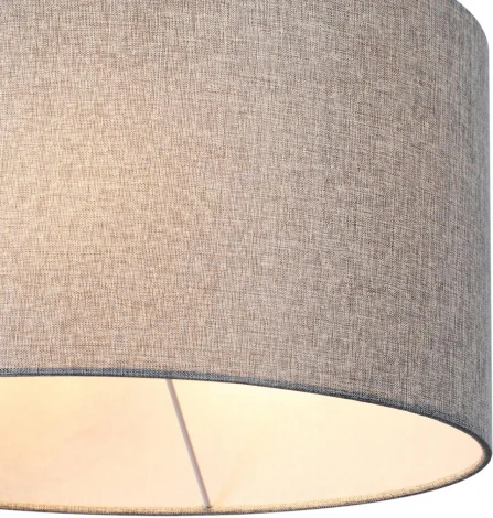 Подвесной светильник Lumion Nikki 8251/2 никель/серый, металл/текстиль Е27 2*60W 220V (на проводе, круглые)