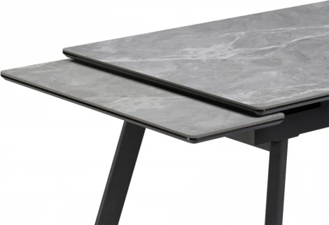 Кухонный стол Норман Notta (Металл,Керамика/Серый,Черный) арт.612198