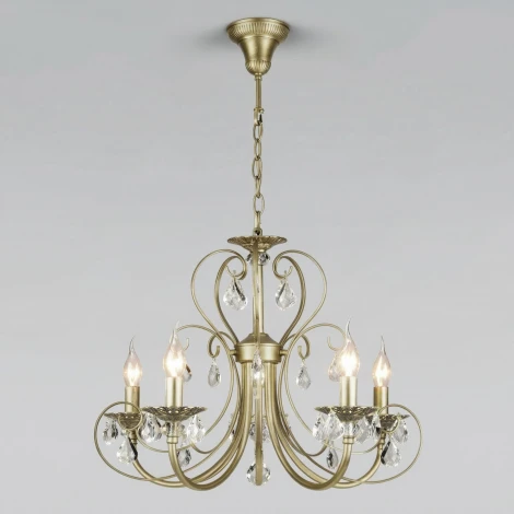 Подвесная люстра с хрусталем Eurosvet Alda 3305/5