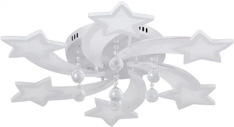 Потолочная люстра с пультом, светодиодная Natali Kovaltseva Star LED LAMPS 81239
