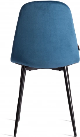 Стул BREEZE (mod. JSC-58) / 1 шт. в упаковке (Велюр,Металл  /Синий,Черный)