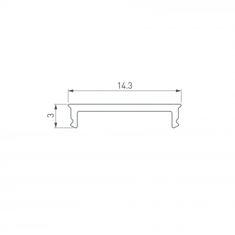 Экран SL-SLIM15-H10-W14-2000 OPAL (Arlight, Пластик) 056893
