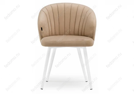 Стул Woodville на металлокаркасе Бэнбу velutto 05 / белый 462398