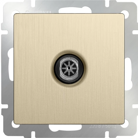 ТВ-розетка оконечная (шампань рифленый) Werkel W1183010 (a051427)