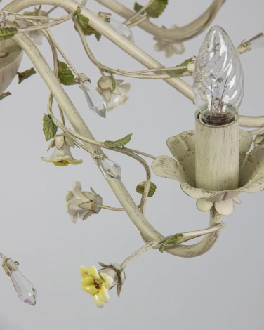 Подвесная люстра Abrasax SD0991/8 (220V, на цепи, свеча, цветы)