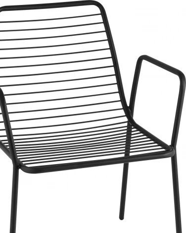Стул с подлокотниками Дели металл черный Stool Group (арт.УТ000039267)
