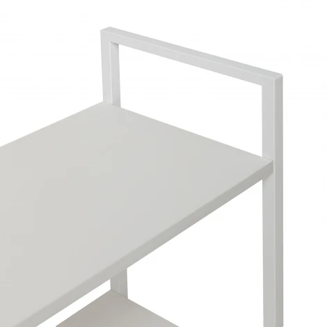 Стеллаж Leset Стилвуд 22 широкий, 2 полки 4687207095747 Металл, Белый