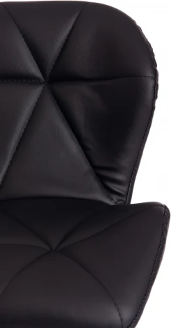 Стул барный BIAGGIO (mod. KY717) / 1 шт. в упаковке (Металл,Экокожа /Черный,Хром)