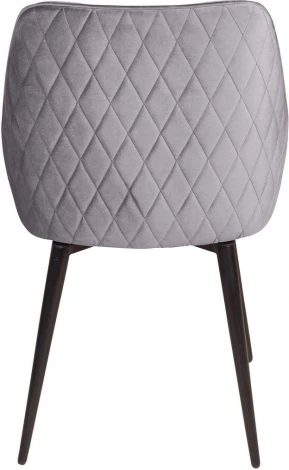 Стул Neo ромб, поворотный на 90 градусов, функция возврата, антишум, бархат серый 27/опора конус Top Concept арт.22055