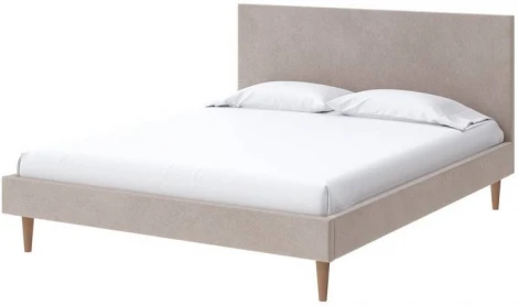 PROxSON Кровать Claro (Ткань: Велюр Monopoly Миндаль (111)) 90x200