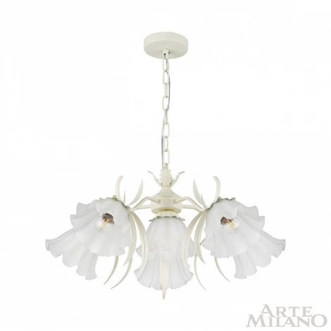Подвесная люстра Arte Milano Napoli 316066/D680/6 IV (220V, на цепи, цветы, листья)