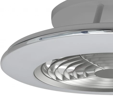 Потолочная люстра светодиодная с вентилятором с пультом и управлением смартфоном регулировкой цветовой температуры и яркости Alisio 7494 (220V, круглые)