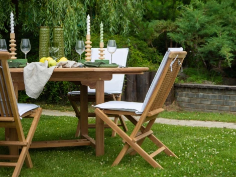 Комплект складных стульев Nairobi ОГОГО Обстановочка! 966309 (Массив,Дерево/Бежевый)