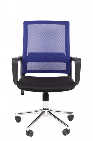 Офисное кресло Chairman 606 Россия TW синий хром 7215747