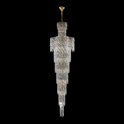 Подвесная люстра каскадная Crystal Lux ABRIL SP28 GOLD