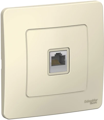 Розетка встраиваемая Ethernet RJ-45 (молочный) Systeme Electric Blanca BLNIS045002