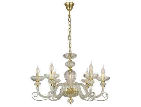 Подвесная люстра Newport Annette 8626/C mat.soft gold clear