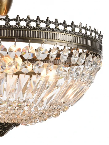 Потолочная люстра Natali Kovaltseva Rococo 81406/4C ANTIQUE