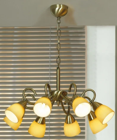 Подвесная люстра Lussole Aviano Bronz LSQ-8403-08