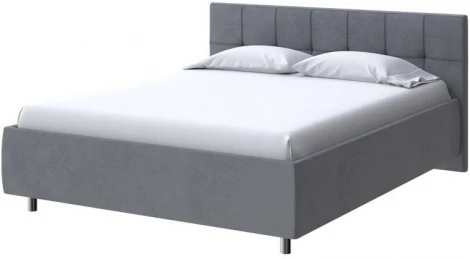 PROxSON Кровать Diamo без основания (Ткань: Велюр Ultra Мокрый асфальт) 200x200