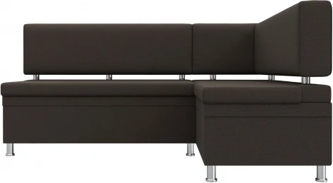 Диван кухонный угловой Стайл правый угол (Коричневый/Рогожка) Лига Диванов арт.122525