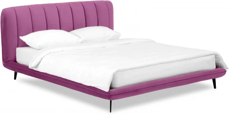 Кровать Amsterdam 1800 ОГОГО (арт.583437), (Велюр/Розовый)